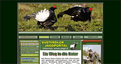 Desktop Screenshot of jagd.bz